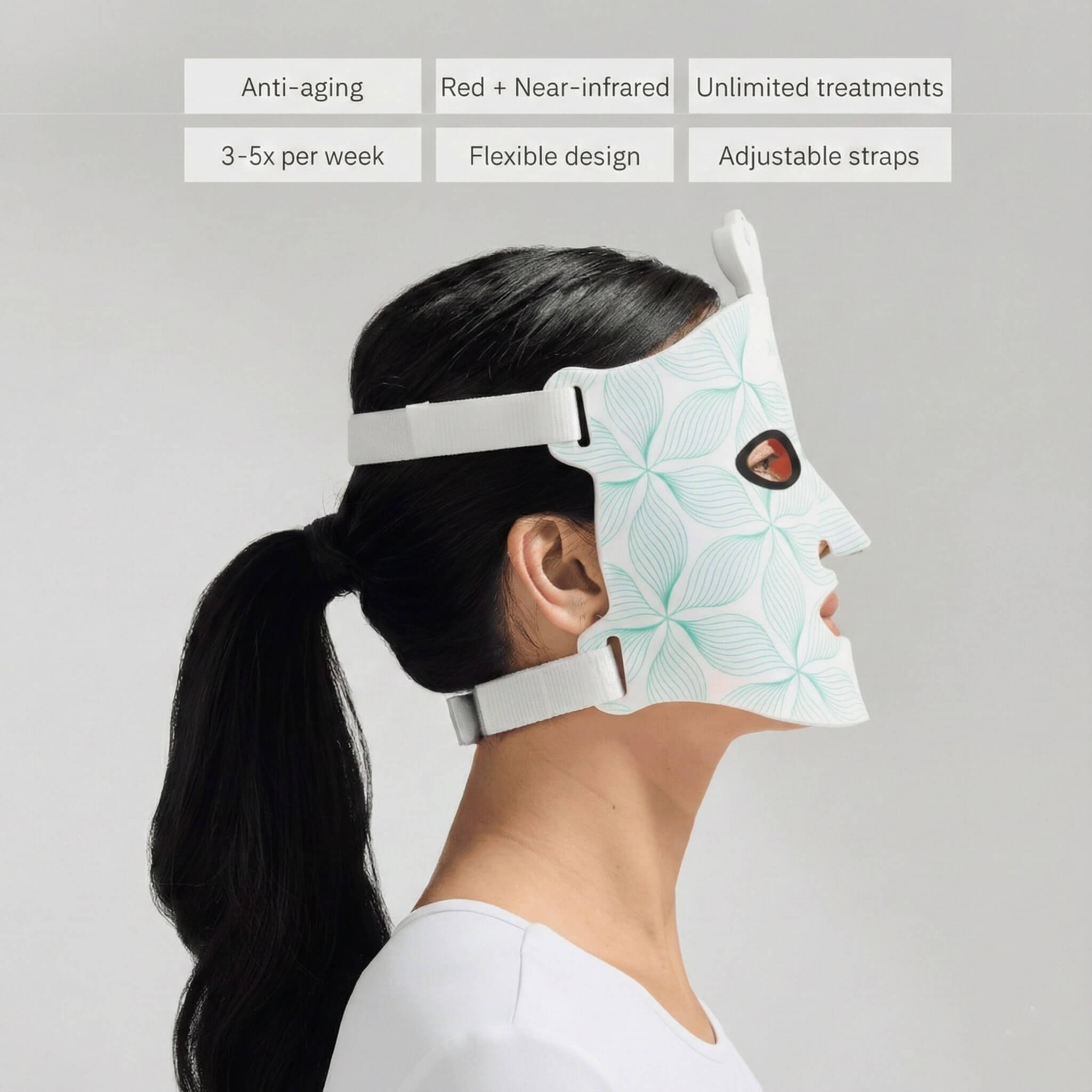 LumniMask™ LumniMask 7 - Color Pro LED Therapy Mask LED Face Mask - FDA - Cleared Wireless Red Light Therapy